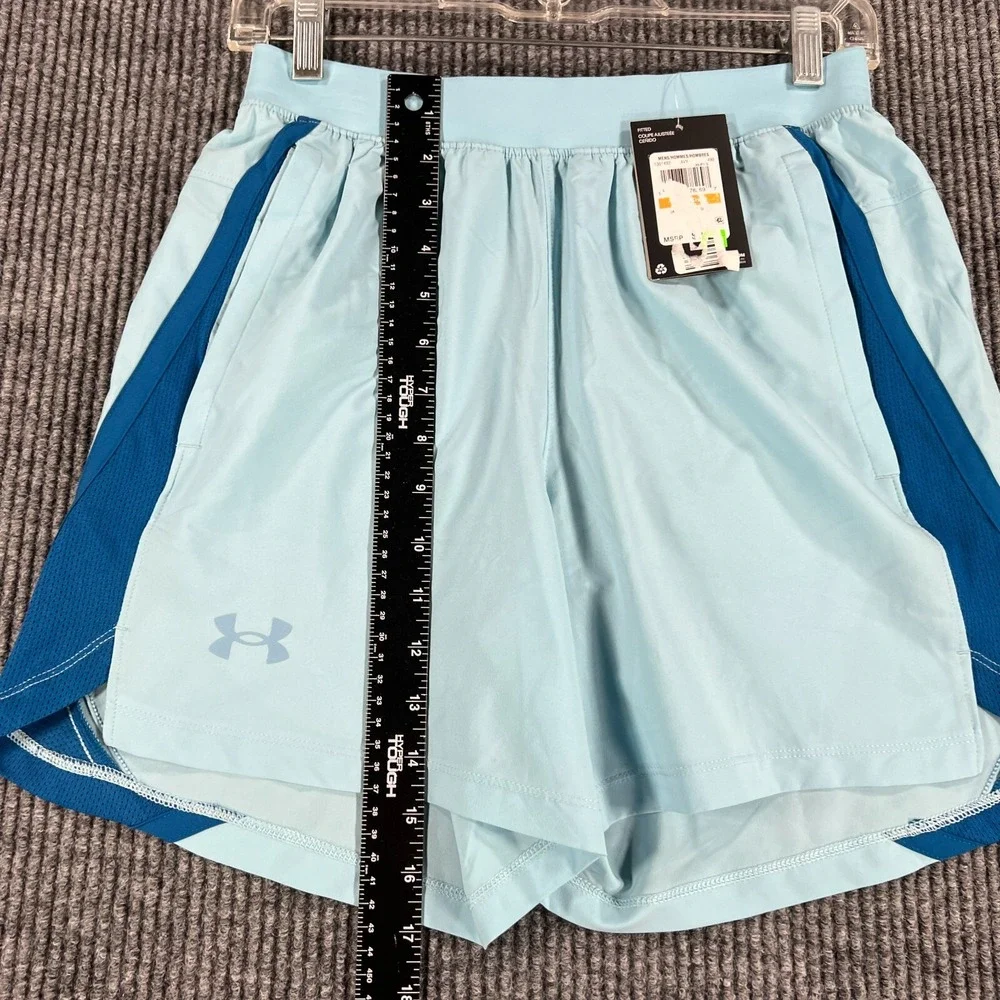 Under Armour Shorts Mens Small Fitted Blue Lined Active Gym Run Lift Casual New